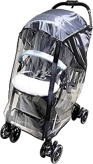 Combi Stroller Rain Cover, Black, 1 kg (Pack of 2)