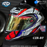ใหม่! หมวกกันน็อคเต็มใบ Index RD  รุ่น CZ-R BT รองรับการติดตั้งบลูทูธ  สีดำล้วน ถอดซักได้ แถมถุงผ้า 