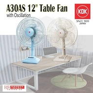 KDK A30AS TABLE FAN / DESK FAN / 12 INCH FAN / GREY COLOUR