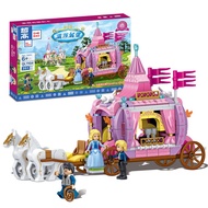 Children's educational assembling building blocks toys cartoon princess toys / toys / building block