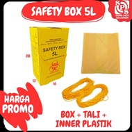 Safety Box 5L Medical Waste Container Box Medical Safety Box Medical Waste Box Biohazard Medical
