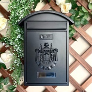 Villa outdoor post mailbox rainwater-proof mailbox with combination lock letter box mailbox Suggesti