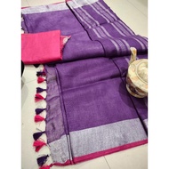 PURE LINEN COTTON SAREES