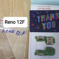 Oppo reno 12F 5G/F27 5G sim socket charging assembly