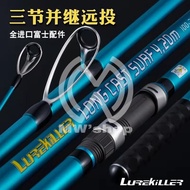 JORAN PANCING Lurekiller Joran Surf Rock Fishing Fuji Jepang 4.20M 46T Karbon 3 Bagian 100-250G Joran Pancing Casting Selancar