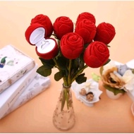 MAWAR Rose Flower Ring Box – Engagement & Wedding Ring Holder
