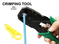 Networking Crimping Tool for 8 6 and 4 pole Modular Crimper RJ45 RJ11 RJ12 with Stripper