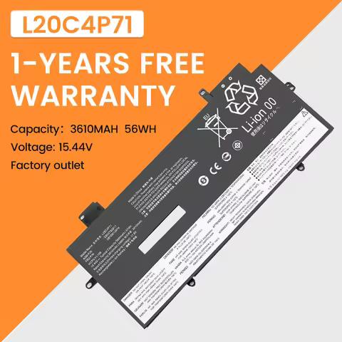 L20C4P71 L20M4P71 Battery For Lenovo ThinkPad X1 Carbon Gen 9 10 X1 Yoga 6th 7th Gen 6 7 Series L20D