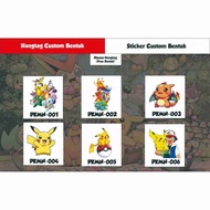 (30 Pcs) Hangtags, Cutting Stickers, Pokemon Theme, MIX BOY &Girl