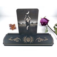 Tarot or oracle card holder, Tarot card stand, Affirmation card display, Witchy