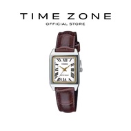 Time Zone | Casio General Timepiece | Women Watch | Leather Strap | LTP-V007L-7B2UDF