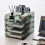 2025 Office Desk Storage Rack Multi-Layer Desk Desk File Organizer Storage Box A4 Desk Storage Rack 