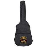 Electric Guitar Case Black Guitar Bag 31-41inch Waterproof Oxford Backpack Pew Priting Series