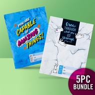 Inspirational A5 Notebook Exercise Jotter Book Diary Creative Book with Lines for School Stationery 