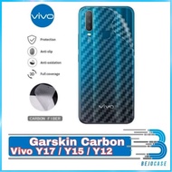 Skin CARBON VIVO Y15S Y12 VIVO Y12i Y15 Y17 GARSKIN ANTI Fungus Transparent