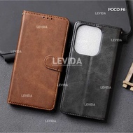 Poco F6 5G Poco X6 Pro Case Flip Cover Leather Book Cover Poco F6 5G Poco X6 Pro
