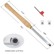 Round Shank High Quality Finisher Wood Turning tool Carbide Tipped Lathe Chisel Tool with 2pcs Ci0 1