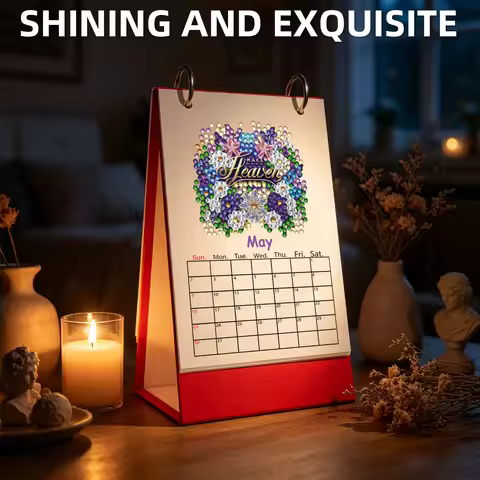 2027 Diamond Painting Calendar Set January 2027 - December 2027 Diamond Art Calendar for Living Room