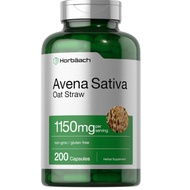 Horbaach Avena Sativa Extract 1150mg per serving | 200 Capsules