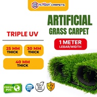 Al Aqsa Carpet  Rumput Tiruan Triple UV 20mm 30mm 40mm | Grass Carpet Artificial Lawn Indoor Outdoor
