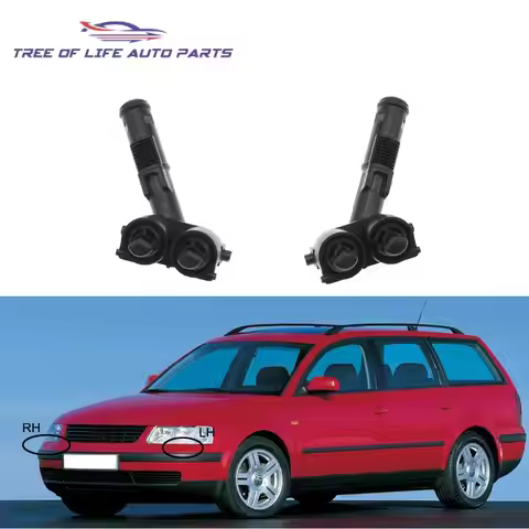For VW Passat B5 1997 1998 1999 Front Headlight Washer Nozzle Cover Headlamp Water Spray Jet Cap 3B0