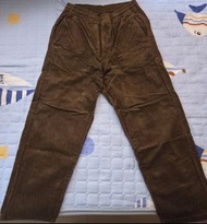 Uniqlo優衣庫 棕色燈芯絨長褲(男女款)