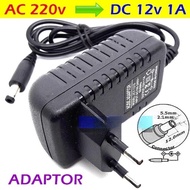 DC 12v 1A Adapter in: 220V AC Power Supply 2.1x5.5mm LED CCTV Adapter