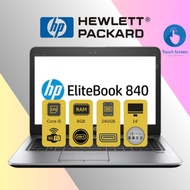 [Touchscreen] HP ELITEBOOK 840G3 - CORE i5-6TH GEN-8GB-240GB SSD -WIFI-TYPE C PORT-WEBCAM-OFFICE N S
