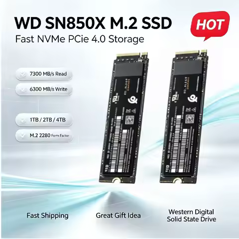 Western Digital WD SN850X Internal SSD Hard Drive M.2 2280 NVMe PCIe4.0x4 1TB 2TB Internal Solid Sta