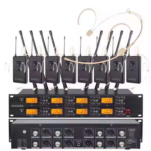 TKG 650-690MHz UR-8000 UHF 8 channels wireless head microphone wireless microphone headset