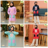 Girls' Tunic Baby Crocs Long Sleeve V Neck Muslimah Tunic