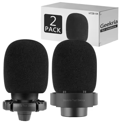 Geekria for Creators Foam Windscreen Compatible with FIFINE AmpliGame A6, A6V, A6T, A8 Microphone An
