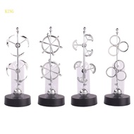 （High discounts）royalking.sg High-End Metal and Plastic Desk Ornament Double-Sphere Sculptures