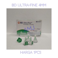 HIJAU Bd Ultra Fine 32G x 4mm Green Insulin Needles 1pcs