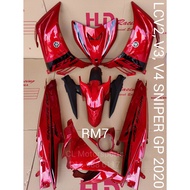 LC135 (V2)(V3)(V4) HLD COVERSET - SNIPER GP 2020 (RED MERAH)