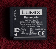 Battery Panasonic LUMIX DMW-BLG10E DMW-BLG10 Genuine Original for Leica D-Lux (Typ 109), D-Lux 7 and C-Lux, Panasonic Lumix GX7, GF6, GF5, GF3, GX85, GX9, LX100, LX100 II, G100  DMC-GX85 GX80 ZS200 ZS100 ZS70 ZS60. DMW-BLH10E BLG10E DMW-BLG10