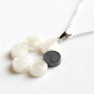 樹脂藝術 串連圓形 墜飾黑醋栗