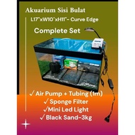 Complete Set Aquarium Curve EDGE L17"xW10"xH11"(45x25x28cm)