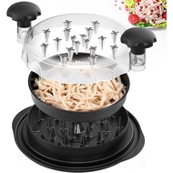 Chicken Shredder, 10 Inches Chicken Breast Shredder Tool, Cooked Meat Shredder With Clear Lid, Easy 