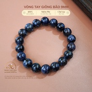Jade Dan Tam - 9mm 5A Storm Stone Bracelet - Water Element & Wood Element