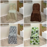 Monoblock Chair Cover Printed Design( uratex/ruby)CHAIR COVER STANDARD SIZE