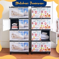 INSTANT Lemari Kabinet Grande Panen 4 Tingkat Karakter Anak Cabinet Plastik Penyimpanan Baju