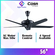 56" ALPHA Cosa CX998 AC Motor Ceiling Fan with Remote | CX998-5B/56