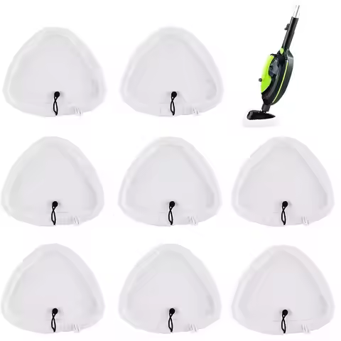 Universal Triangular Steam Mop Pads for H2O/HD/X5 Steam Cleaner, Microfiber Cloth Covers for Vax/Vil