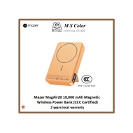 [READY STOCK | 2 YEARS WARRANTY | CCC] Mazer MagAir20 10,000 mAh Magnetic Wireless Power Bank (CCC C