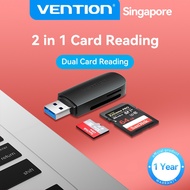 Vention Card Reader USB 3.0 Type C 512GB Fast Transmission 2 in 1 SD Card Reader TF Card Dual Card R