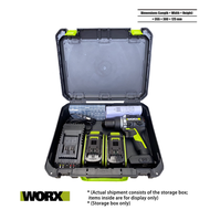 กล่องเครื่องมือ WorxWU388WU279เคสพลาสติกสว่านเจาะWU289กล่องเก็บของ/กล่องเครื่องมือฮาร์ดแวร์380S