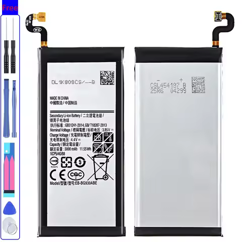 Phone Battery EB-BG930ABE 3000Mah For Samsung Galaxy S7 SM-G930 G930A G930K G930F G930FD G930R6 G930