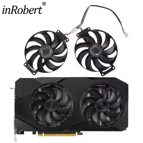 87mm 6Pin FDC10H12S9-C Dual RTX 2060/2070 SUPER EVO GPU Fan For ASUS Dual GTX 1660 SUPER Graphics Ca