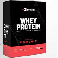 EVOLENE WHEY PROTEIN 228gr BPOM HALAL CONTENTS 6 SACHETS GYM MILK Evolene/ Evolene Protein/ GYM Milk